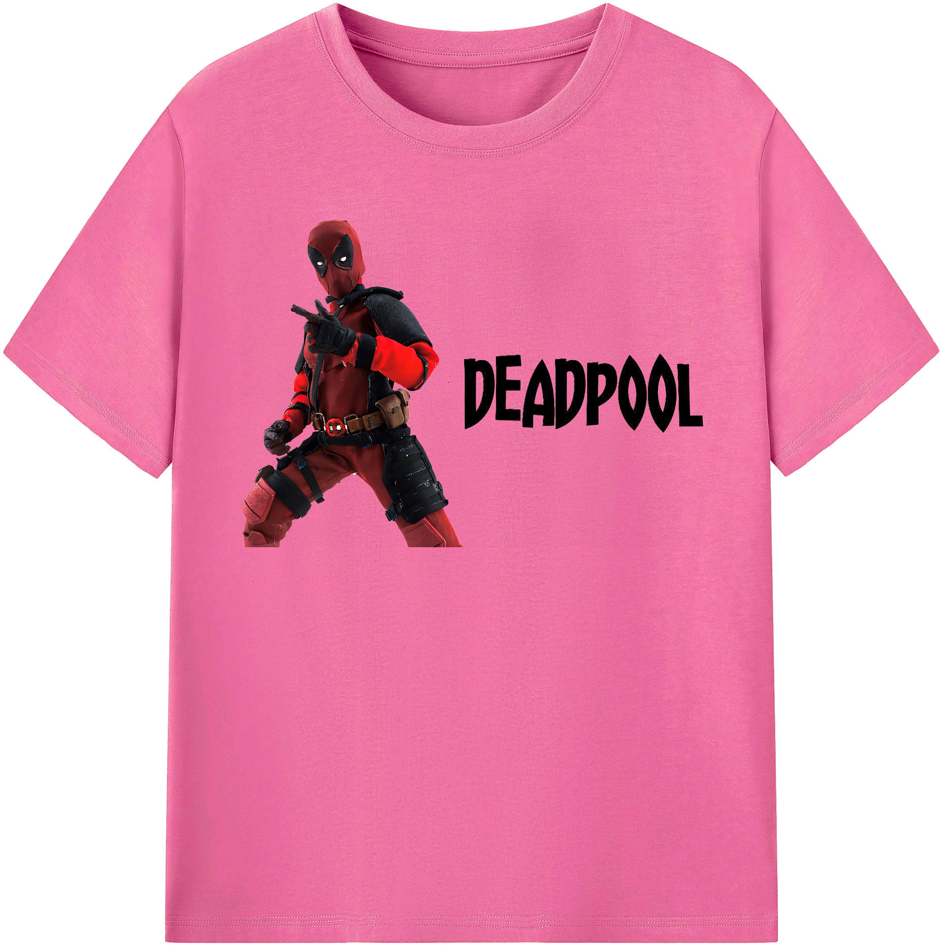 （画像用） Deadpool デッドプール レディースカジュアルプリントTシャツ（綿100％）